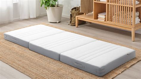 A simple, firm foam mattress for use every night. . Folding mattress ikea